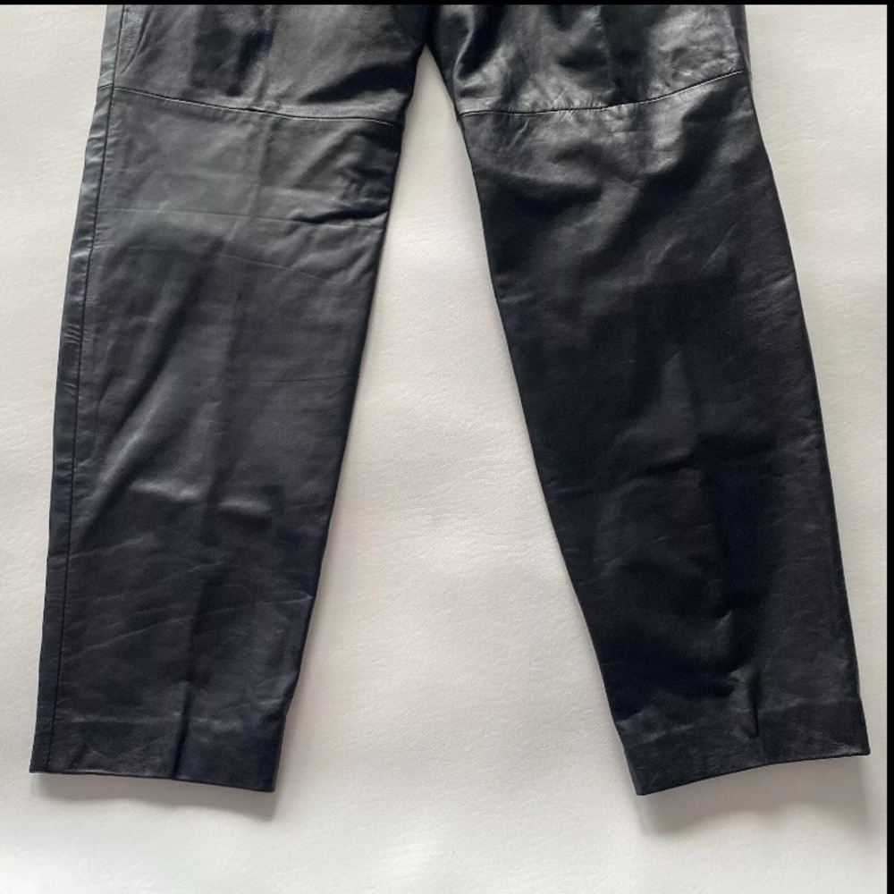 Vintage 80’s Women’s 11/12 Leather‎ Pleated Pants - Picture 16 of 16